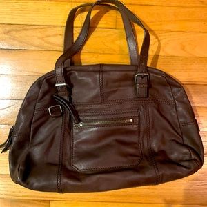 VINTAGE MAX&CO CHOCOLATE BROWN LEATHER PURSE